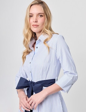 Vestido midi forma Linea Pura Paixao para mujer