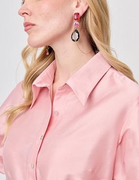Vestido midi formal Linea Pura Paixao para mujer