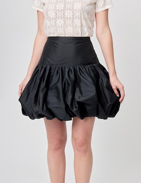 Falda mini Linea Pura cintura alta