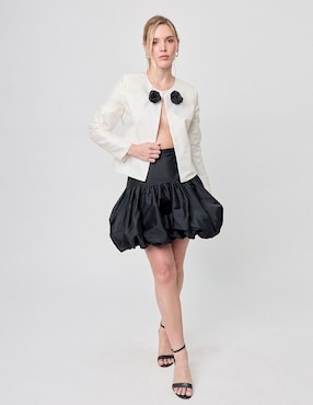 Falda mini Linea Pura cintura alta