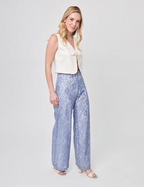 Pantalón carpenter Linea Pura straight para mujer