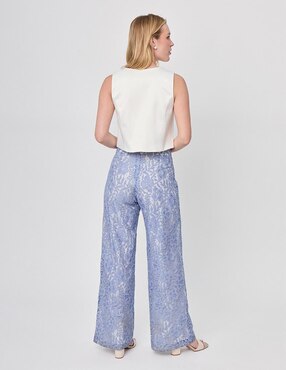 Pantalón carpenter Linea Pura straight para mujer