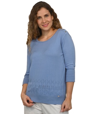 Suéter Ferrioni cuello redondo para mujer