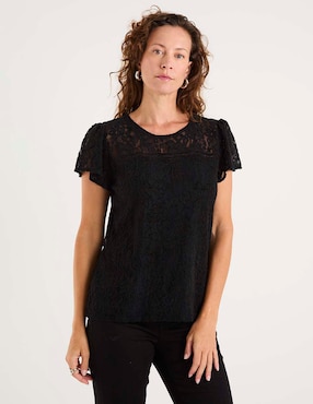Blusa Liz Claiborne manga corta para mujer