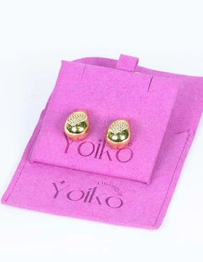 Broqueles de gota Yoiko Brillanza Corazón con acabado brillante zirconia
