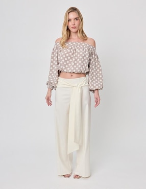Pantalón de vestir Linea Pura regular para mujer