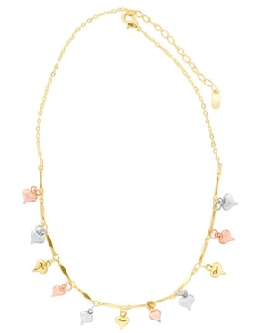 Collar de corazón Horoz 18 K