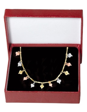 Collar de corazón Horoz 18 K