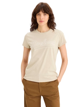 Playera manga corta Dockers Graphic Tee cuello redondo para mujer