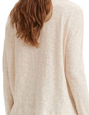 Playera manga larga Levi's cuello redondo para mujer