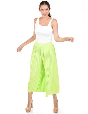 Pantalón capri Roman Fashion amplio para mujer