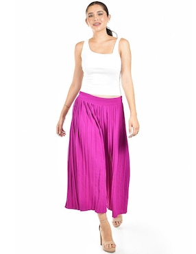 Pantalón capri Roman Fashion amplio para mujer