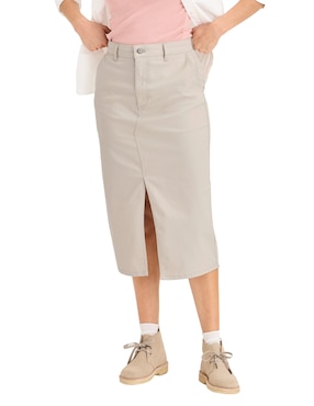 Falda midi Dockers a la cintura