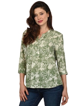 Blusa Ferrioni manga 3/4 para mujer