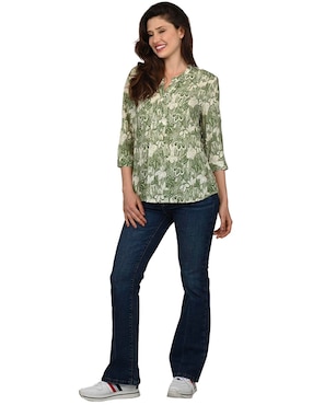 Blusa Ferrioni manga 3/4 para mujer