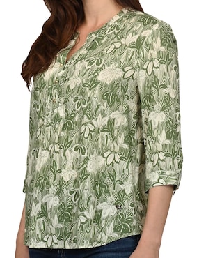 Blusa Ferrioni manga 3/4 para mujer