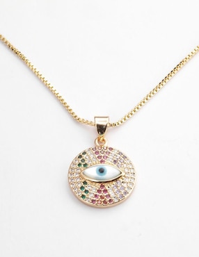 Collar de ojo Yoiko Eylune de baño de oro 18 K