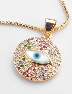 Collar de ojo Yoiko Eylune de baño de oro 18 K