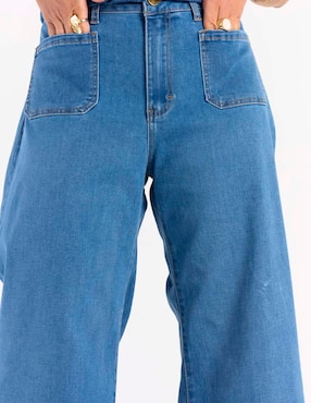 Jeans acampanado wide leg Lieb para mujer