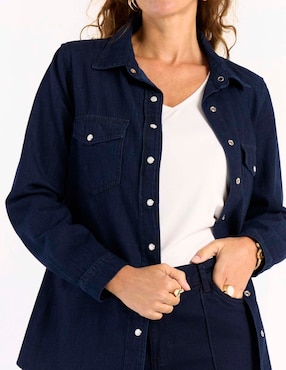 Blusa camisera Lieb manga larga para mujer