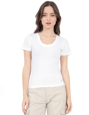 Set playera manga corta Quarry Cropped cuello redondo para mujer