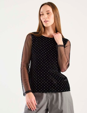 Blusa Atelier Petite manga larga para mujer