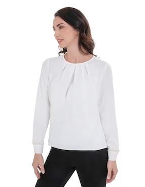 Blusa Atelier Petite manga larga para mujer