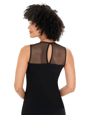 Playera sin manga Atelier Petite cuello redondo para mujer