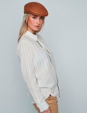 Blusa camisera Dándara manga larga para mujer