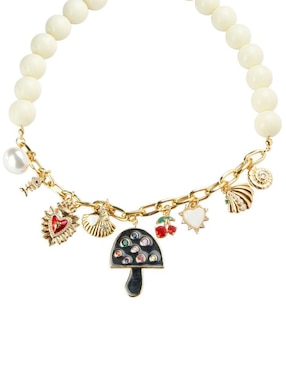 Collar de hongo Yoiko Charmelia de baño de oro 18 K