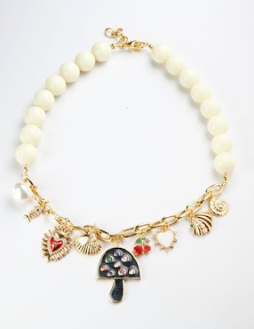 Collar de hongo Yoiko Charmelia de baño de oro 18 K