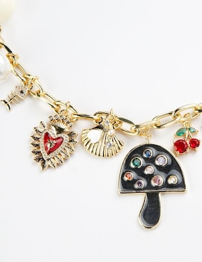 Collar de hongo Yoiko Charmelia de baño de oro 18 K