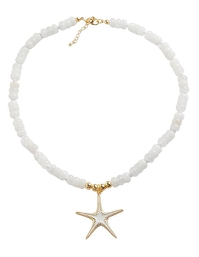 Collar de estrella Yoiko Stellamaris de baño de oro 18 K