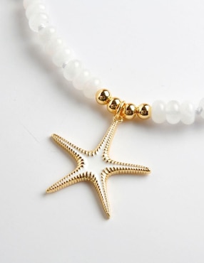 Collar de estrella Yoiko Stellamaris de baño de oro 18 K