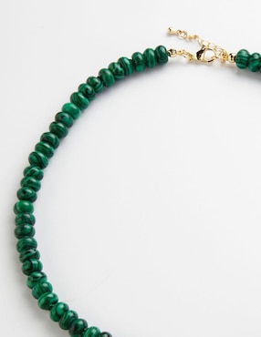 Collar de caracol Yoiko Esmerália de baño de oro 18 K
