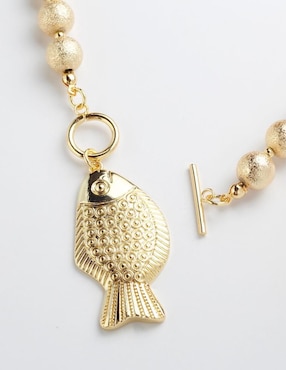Collar de peces Yoiko Doramar de baño de oro 18 K