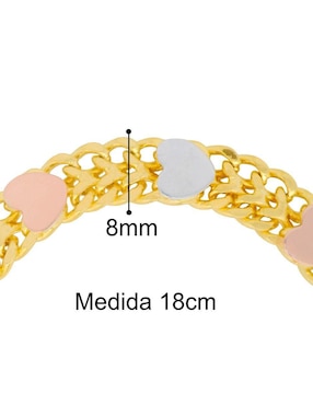 Pulsera Horoz 18 K con acabado chapa de oro