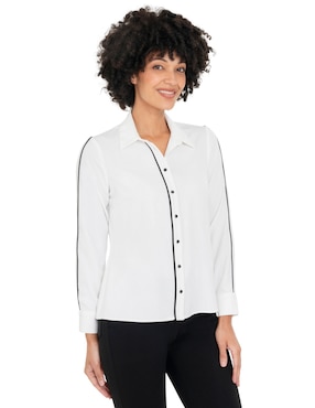 Blusa camisera Atelier Petite manga larga para mujer