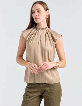 Blusa Atelier Petite manga corta para mujer