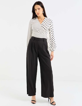 Blusa envolvente Atelier Petite manga larga para mujer