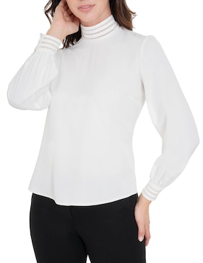 Blusa Atelier Petite manga larga para mujer