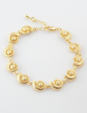 Pulsera Yoiko Naiaréa baño de oro 18 k