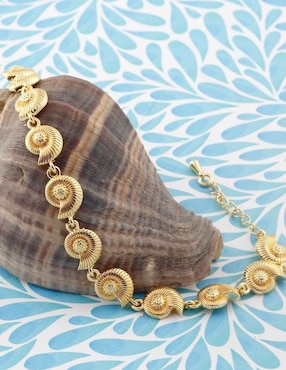 Pulsera Yoiko Naiaréa baño de oro 18 k