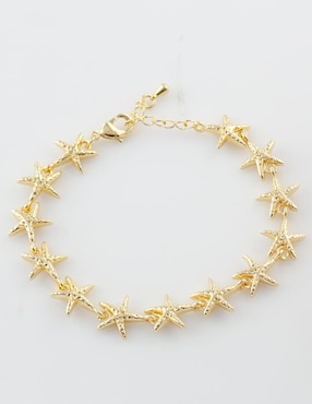 Pulsera Yoiko Marelle con acabado baño de oro 18 K