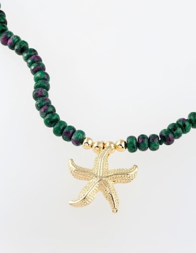 Collar de estrella de mar Yoiko Verdéa 18 K