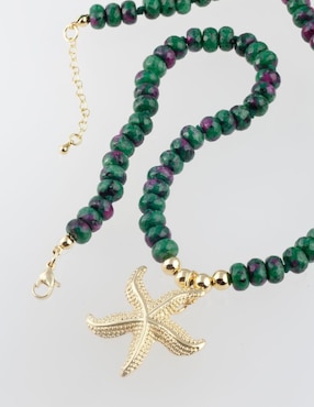 Collar de estrella de mar Yoiko Verdéa 18 K