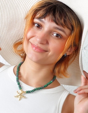 Collar de estrella de mar Yoiko Verdéa 18 K