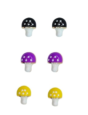 Set de aretes I Am con acabado brillante