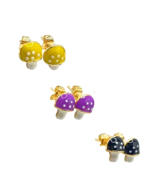 Set de aretes I Am con acabado brillante