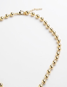 Collar con dije de caracol Yoiko Marévia de baño de oro 18 K